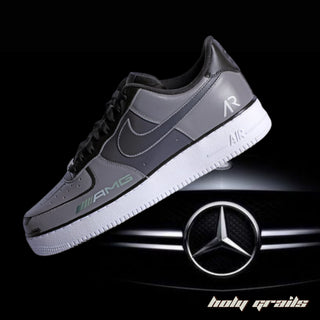 Air Force 1 x AMG Car Themed Custom Sneakers - Side Close Up