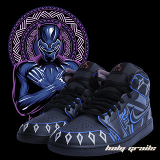 Air Force 1 x Black Panther Marvel DC Series Themed Custom Kicks - Front