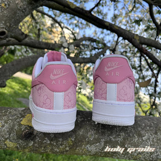 Air Force 1 x Cherry Blossom Abstract Themed Custom Kicks - Back