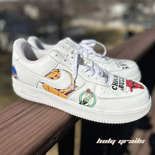 Air Force 1 x Chicago Basketball Themed Custom Kicks - Side 1