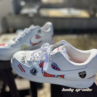 Air Force 1 x Chicago Basketball Themed Custom Kicks - Side 2
