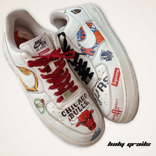 Air Force 1 x Chicago Basketball Themed Custom Kicks - Top Side