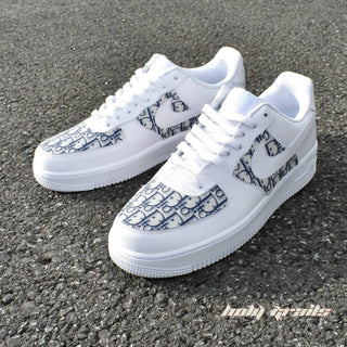 Air Force 1 x Dior Brand Themed Custom Kicks - Front