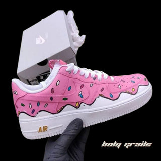 Air Force 1 x Donut Food Themed Custom Kicks - Side 1 with Box