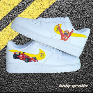 Air Force 1 x Iconic Formula 1 Car Themed Custom Kicks - Sides