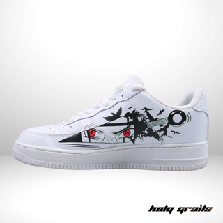 Air Force 1 x Itachi Bleed Naturo Anime Themed Custom Kicks - Side 2