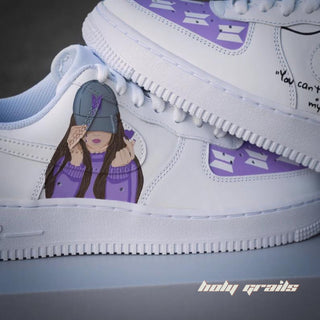 Air Force 1 x K Pop Korean Drama Themed Custom Kicks - Side 1 Close Up