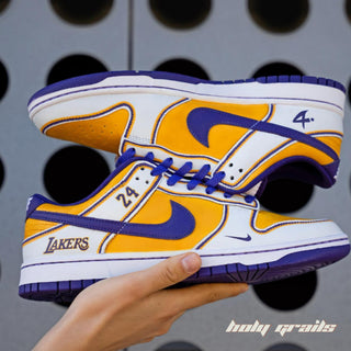 Air Force 1 x Lakers Basketball Themed Custom Kicks - Both Sides 1