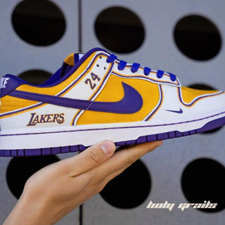 Air Force 1 x Lakers Basket Ball Themed Custom Kicks - Side 2