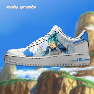 Air Force 1 x Legendary Goku Dragon Ball Super Anime Themed Custom Kicks - Side1