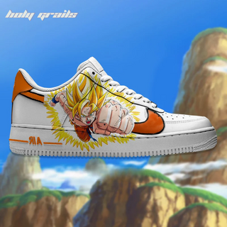 Air Force 1 x Legendary Goku Dragon Ball Super Anime Themed Custom Kicks - Side2