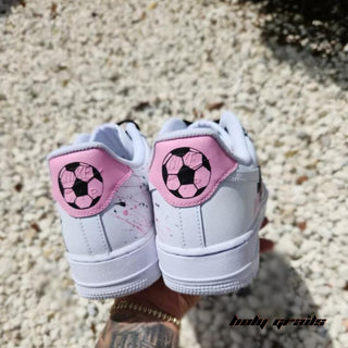 Air Force 1 x Miami Football Themed Custom Kicks - Back