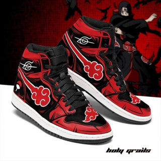 Air Force 1 x Naruto Cloud (Leaf Rouge Ninja, Uchiha Crust and Akatsuki Member) Naruto Anime Themed Custom Kick - Sides 1