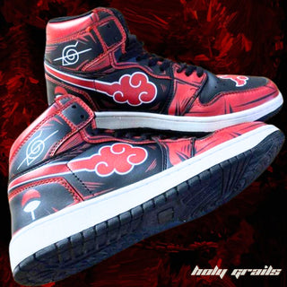 Air Force 1 x Naruto Cloud (Leaf Rouge Ninja, Uchiha Crust and Akatsuki Member) Naruto Anime Themed Custom Kick - Sides 2