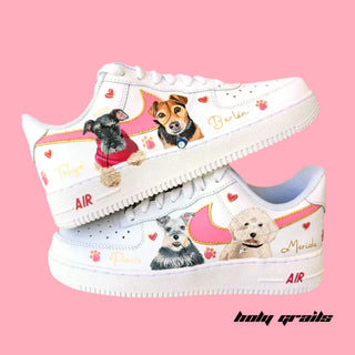 Air Force 1 x Paw Love Pets Themed Custom Kicks - Both Sides