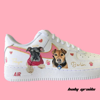 Air Force 1 x Paw Love Pets Themed Custom Kicks - Side 1