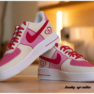 Air Force 1 x Pink Passion Valentine's Themed Custom Kicks - Sides 3
