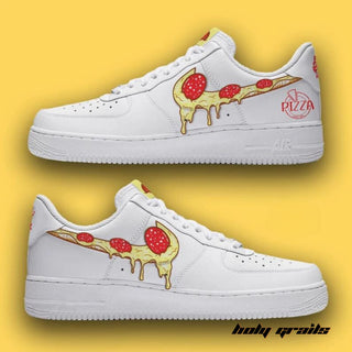 Air Force 1 x Pizza Swoosh Food Themed Custom Kicks - Both Sides