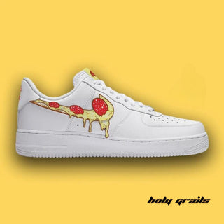 Air Force 1 x Pizza Swoosh Food Themed Custom Kicks - Side 1