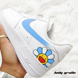 Air Force 1 x Pop A Smile Abstract Themed Custom Kicks - Side 1 Close Up