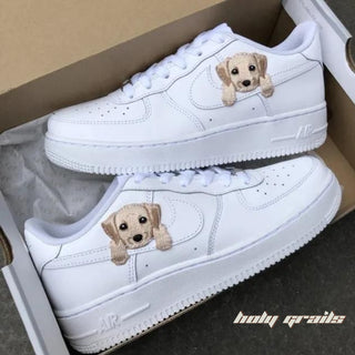 Air Force 1 x Puppy Eyes Pets Themed Custom Kicks - Both Sides 1