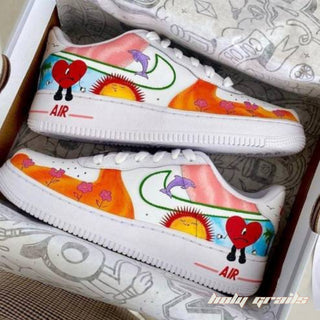 Air Force 1 x Radiant Heart Abstract Themed Custom Kicks - Both Sides