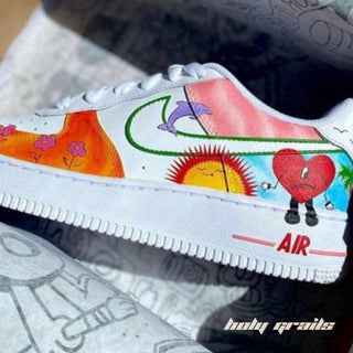 Air Force 1 x Radiant Heart Abstract Themed Custom Kicks - Side 1