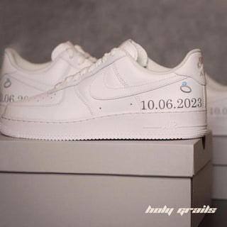 Air Force 1 x Ring it, Wing it Wedding Themed Custom Kicks - Side