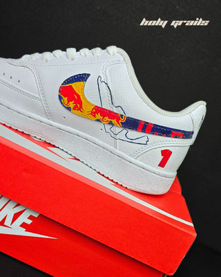 Air Force 1 x Speed with Red Bull Custom Sneakers - Side 2 Close