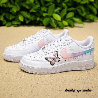 Air Force 1 x Spring Pastels Abstract Themed Custom Kicks - Side 2