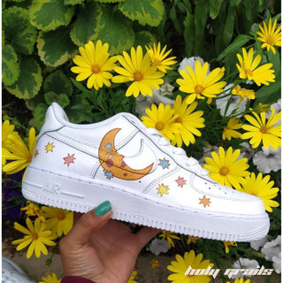 Air Force 1 x Sunshine Abstract Themed Custom Kicks - Side 1