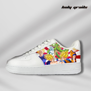 Air Force 1 x Super Saiyan Dragon Ball Super Anime Themed Custom Kicks - Side1