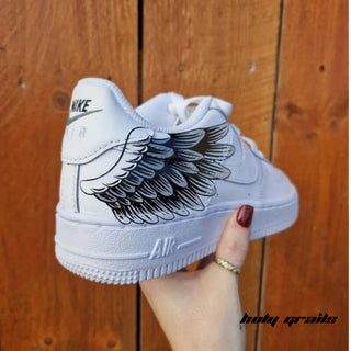 Air Force 1 x Winged Glory Abstract Themed Custom Kicks - Back Side