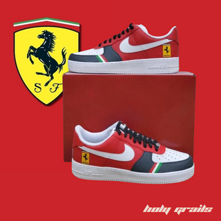Air Force 1 x Ferrari Insignia Car Themed Custom Kicks - Both Sides