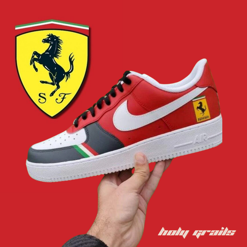 Buy Air Force 1 x Ferrari Insignia Car Themed Custom Kicks HG India Holy Grails