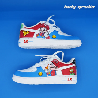 Air Force 1 x Mario Cartoon Character Themed Custom Kicks - Outer  Sides