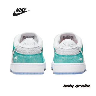 April Skateboards x Nike Dunk Low SB 'Turbo Green' Sneakers - Back