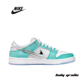 April Skateboards x Nike Dunk Low SB 'Turbo Green' Sneakers - Side 1