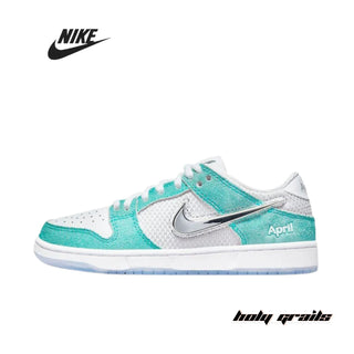 April Skateboards x Nike Dunk Low SB 'Turbo Green' Sneakers - Side 2