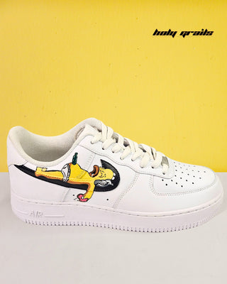 Buy Custom Air Force 1 x Simpsons Cartoon Sneakers - Side 1