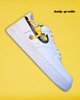 Buy Custom Air Force 1 x Simpsons Cartoon Sneakers - Side Tilt