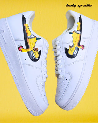 Buy Custom Air Force 1 x Simpsons Cartoon Sneakers - Sides