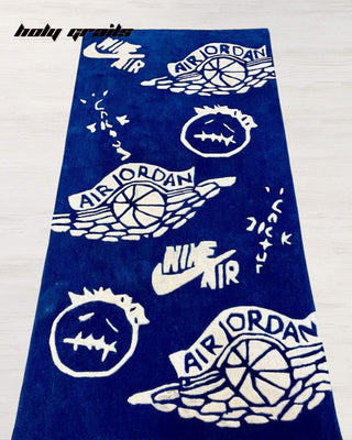 Cactus Drip Tufted Rug On Floor