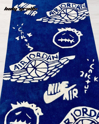 Cactus Drip Tufted Rug On Floor Close