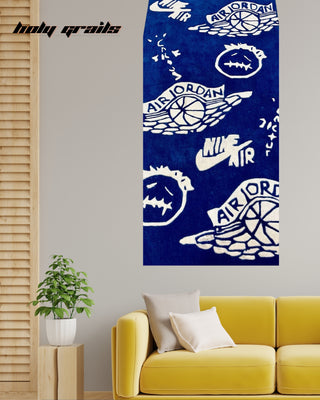 Cactus Drip Tufted Rug On Wall