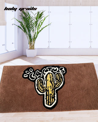 Cactus Flame Tufted Rug On Floor
