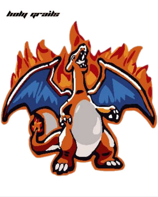 'Charizard Flame' Handtufted Rug - Digital
