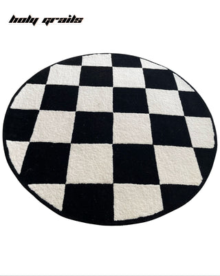 Checkmate Black & White Tufted Rug