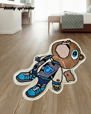 College Dropbear Tufted Rug On Floor