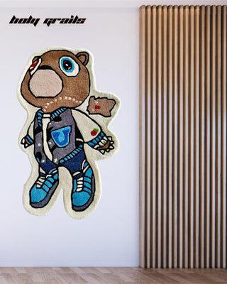 College Dropbear Tufted Rug On Wall